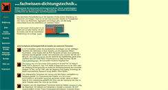 Desktop Screenshot of fachwissen-dichtungstechnik.de